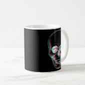 Optical Illusion Halloween Skeleton Skull  Kaffeetasse (VorderseiteRechts)