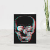 Optical Illusion Halloween Skeleton Skull Karte (Vorderseite)