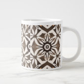 Optical Illusion Op Art Geometric Black White Mug Jumbo-Tasse (Rechts)