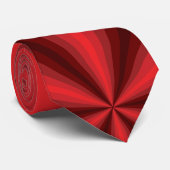 Optical Illusion Red Men's Neck Tie Krawatte (Gerollt)