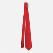 Optical Illusion Red Men's Neck Tie Krawatte (Rückseite)