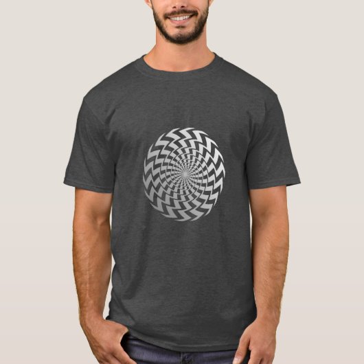 Optical Illusion Spiral T-Shirt (Vorderseite)