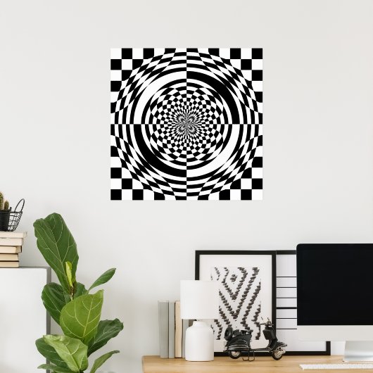 Optical illusions poster (from $11.95) (Heimbüro)