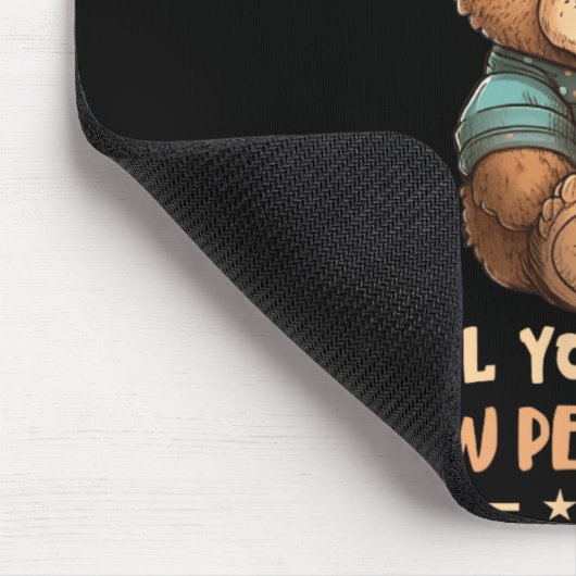 Optician Bear New Perspective Eye Doctor Ophthalmo Mousepad (Ecke)