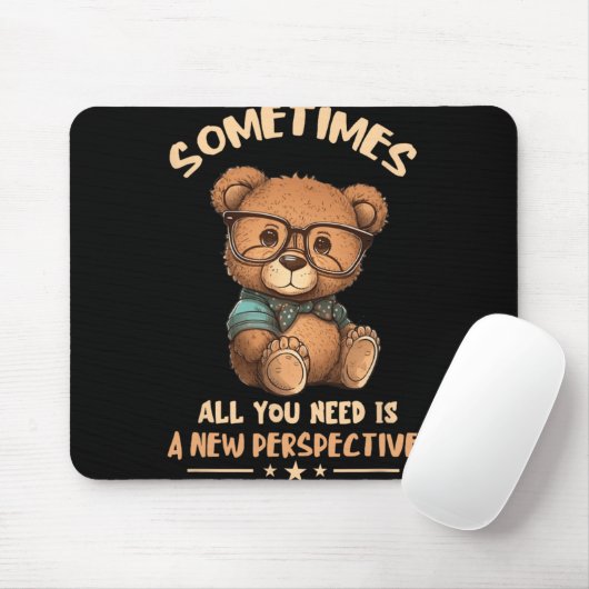 Optician Bear New Perspective Eye Doctor Ophthalmo Mousepad (Mit Mouse)