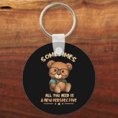 Optician Bear New Perspective Eye Doctor Ophthalmo Schlüsselanhänger (Vorderseite)