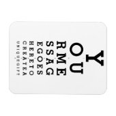 Optician Chart Erstellen Sie Ihre eigene Nachricht Magnet (Horizontal)