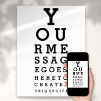 Optician Chart Erstellen Sie Ihre eigene Nachricht