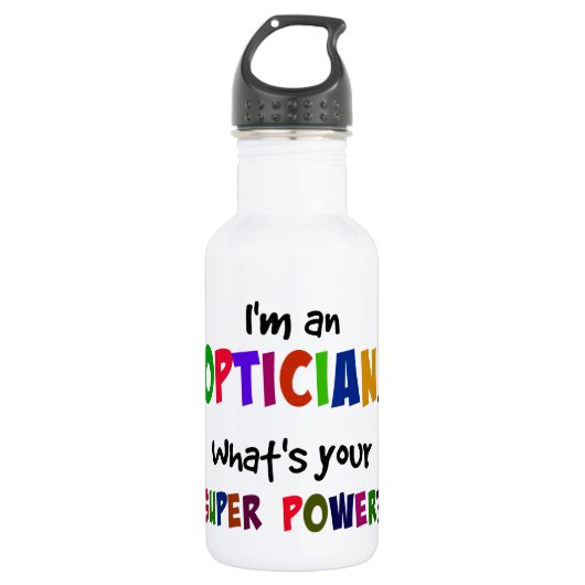 Optician Super Power Trinkflasche (Vorderseite)