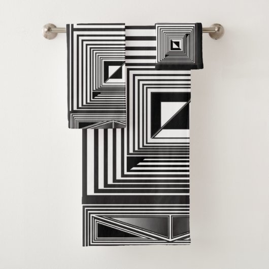 Optik durch Formen Badhandtuch Set (Insitu)