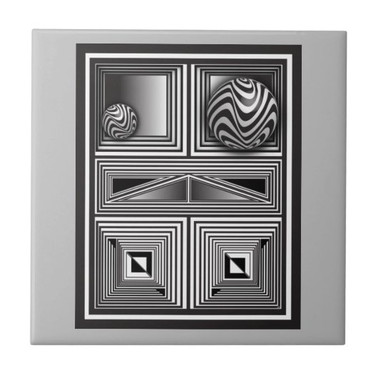 Optik durch Formen Fliese (Vorderseite)