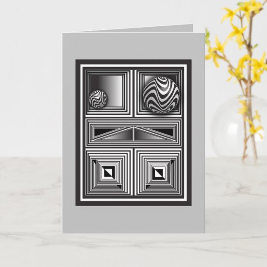 Optik durch Formen Karte (Gelbe Blume)