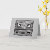 Optik durch Formen Karte (Gelbe Blume)