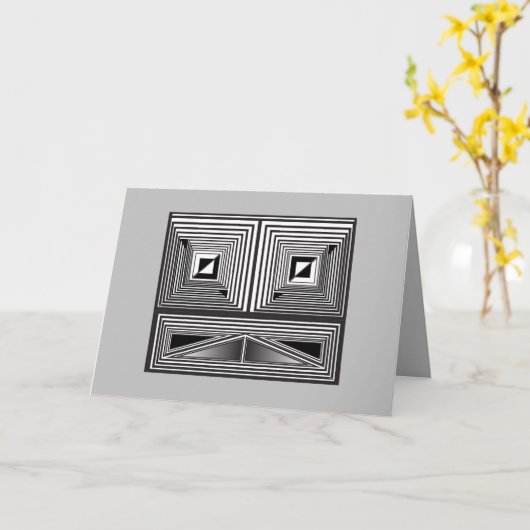 Optik durch Formen Karte (Gelbe Blume)