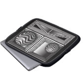 Optik durch Formen Laptop-Sieb Laptopschutzhülle (Vorne Knopf)