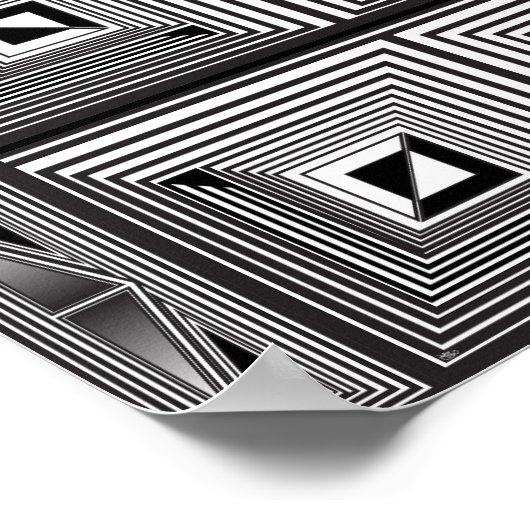 Optik durch Formen Poster (Ecke)