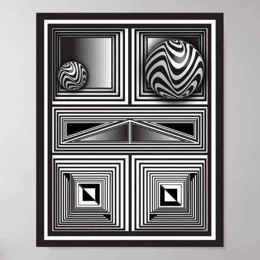 Optik durch Formen Poster (Vorne)