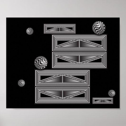 Optik durch Formen Poster (Vorne)