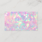 Optik lila Folie danke Visitenkarte (Rückseite)