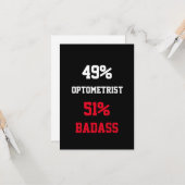 Optiker Badass Karte (Vorderseite/Rückseite Beispiel)
