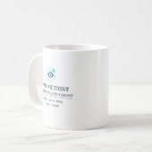Optiker Benutzerdefinierter Name Seit Jahr Kaffeetasse (Vorderseite Links)
