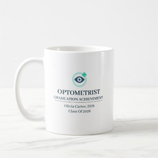 Optiker Benutzerdefinierter Name Seit Jahr Kaffeetasse (Links)