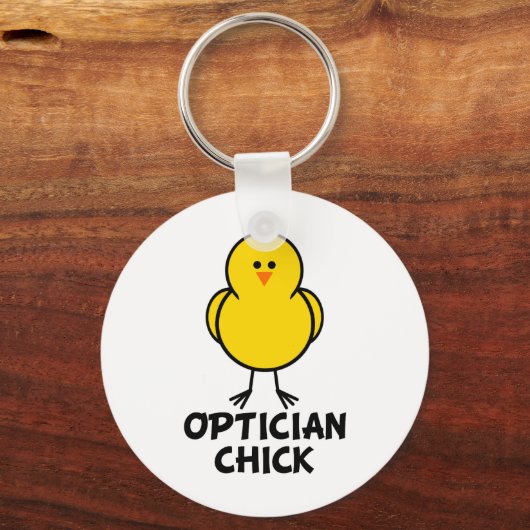 Optiker Chick Schlüsselanhänger (Vorderseite)