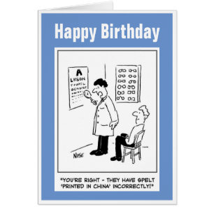 Optiker, der einen Augentest abgibt