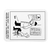 Optiker, der einen Augentest durchführt Magnet (Horizontal)