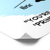 Optiker, der einen Augentest durchführt Poster (Ecke)