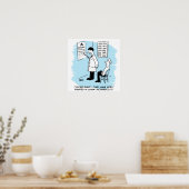 Optiker, der einen Augentest durchführt Poster (Küche)