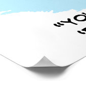 Optiker, der einen Augentest durchführt Poster (Ecke)