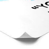 Optiker, der einen Augentest durchführt Poster (Ecke)