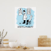 Optiker, der einen Augentest durchführt Poster (Küche)