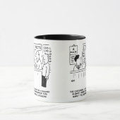 Optiker, der einen übermäßig vereinfachenden Augen Tasse (Zentrum)