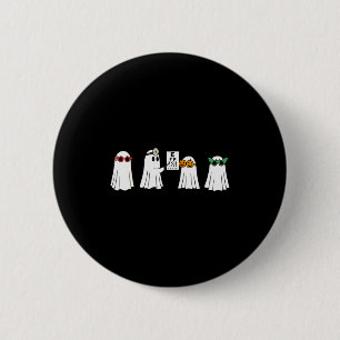 Optiker Gespenst Boo Zentrum Halloween Augenoptike Button