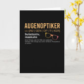 Optiker Karte (Gelbe Blume)