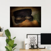Optiker - Lesebrille Poster (Heimbüro)