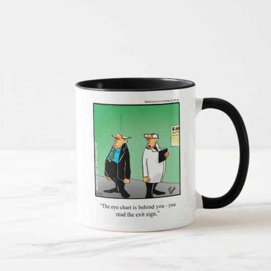 Optiker Spaß Tasse Geschenk (Rechts)