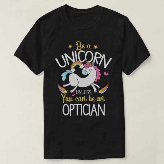 Optiker Unicorn Funny Optician Outfit Optician G T-Shirt (Design vorne)