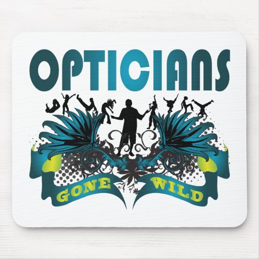 Optiker wild gegangen mousepad (Vorne)