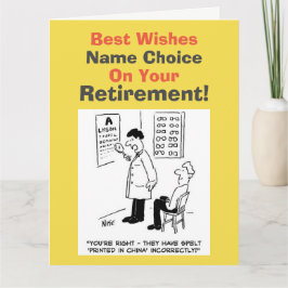 Optikerkarte für beste Wünsche Karte