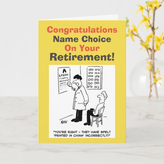 Optikerrente Karte (Gelbe Blume)