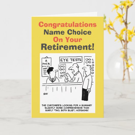 Optikerrente Karte (Gelbe Blume)