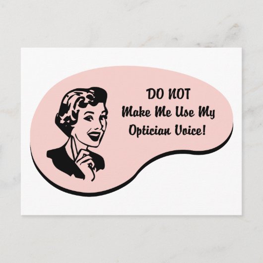 Optikerstimme Postkarte (Vorderseite)