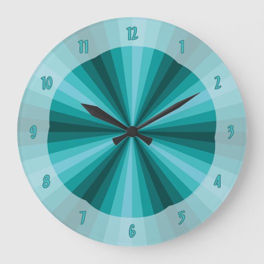 Optimale Illusion Aqua Clock Große Wanduhr (Vorderseite)