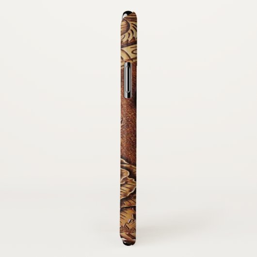 Optimales Leder Skull Textur iPhone Gehäuse Case-Mate iPhone Hülle (Hinten/Rechts)