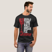 Optimieren von Race Break Fix Repeat Mechanics T-Shirt (Vorne ganz)
