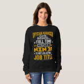 Optimierer Manager Job Titel Optimierter Direktor Sweatshirt (Vorne ganz)
