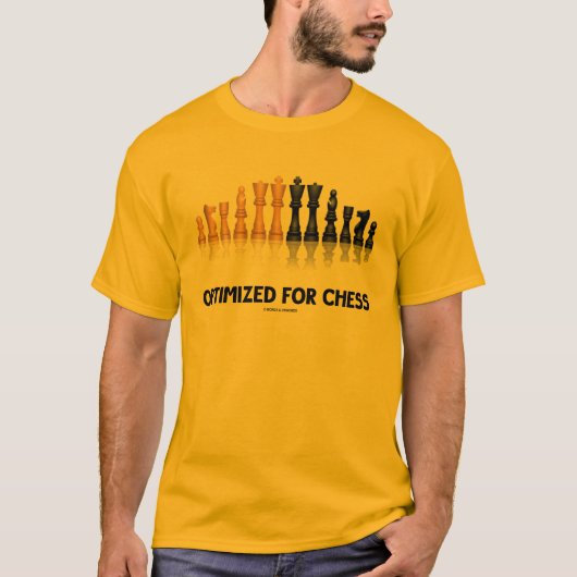 Optimiert für Schach-Reflektives Schach-Set T-Shirt (Vorderseite)